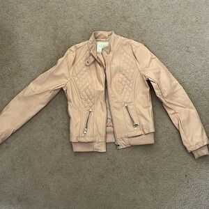 CiSano pink leather jacket size small